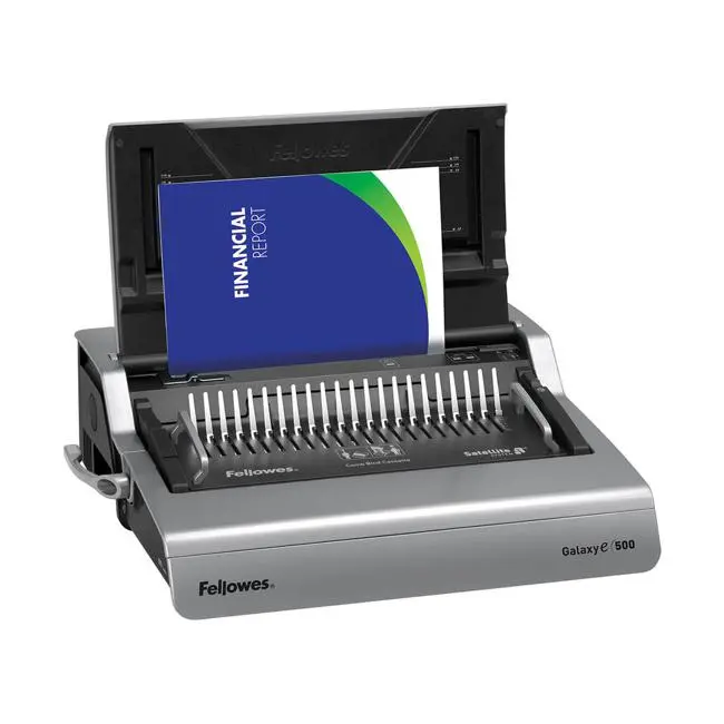 Fellowes Galaxy-E 500: Plastic Comb Binding Machine For Professional Finishing 1