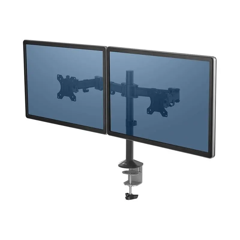 Fellowes Reflex Dual Monitor Arm – Ergonomic, Adjustable, Supports Up To 27" Screens (F8502601) 1