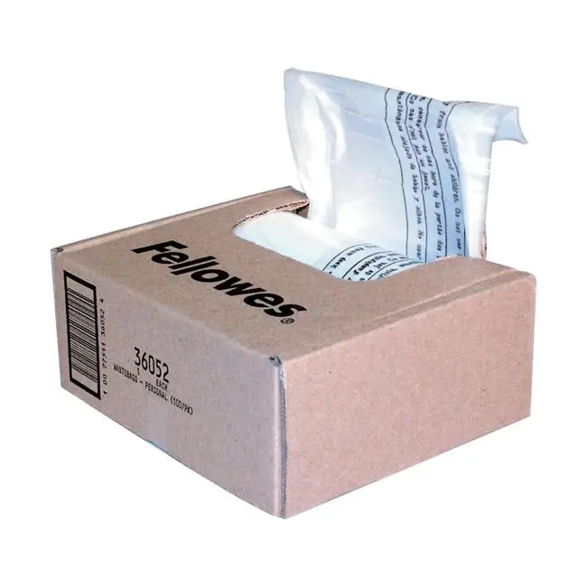 Fellowes Shredder Waste Bags – 22–26L Capacity, Pack Of 100 (Home/Soho Use) 1