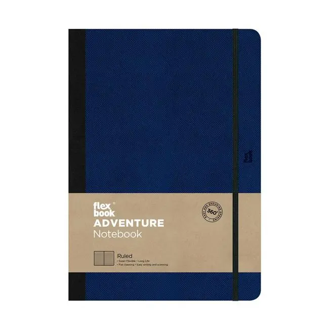 Flexbook Adventure Notebook – Large Ruled, Royal Blue Cover 1