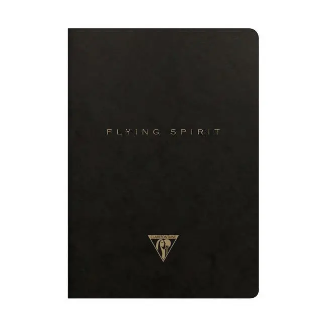 Flying Spirit Sewn-Bind A5 Notebook In Black Assortment 1