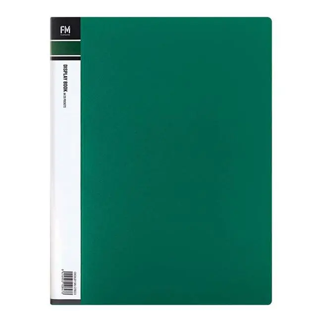 Fm A4 Green Display Book – 20-Pocket Presentation Folder 1