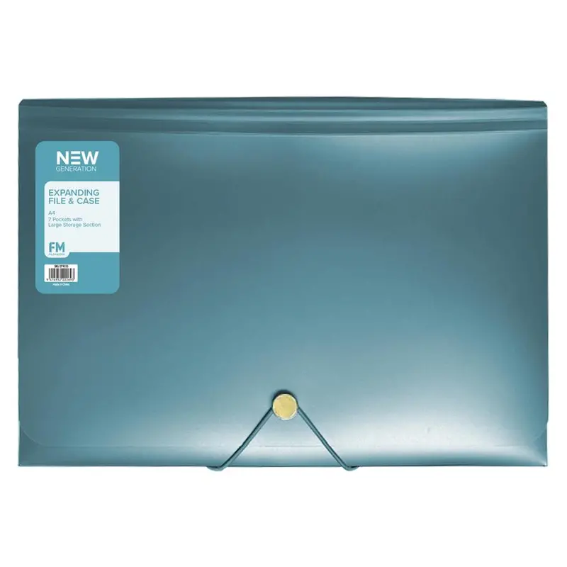 Fm A4 Ocean Blue Expanding File – 7-Pocket Capacity 1