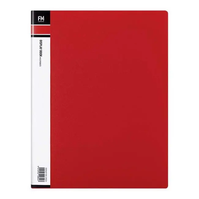 Fm A4 Red Display Book – 20-Pocket Reference Folder 1