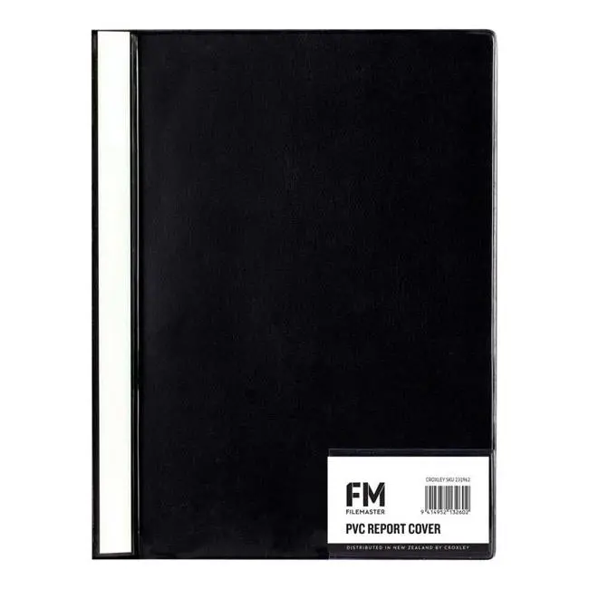 Fm Black Pvc A4 Report Cover 1