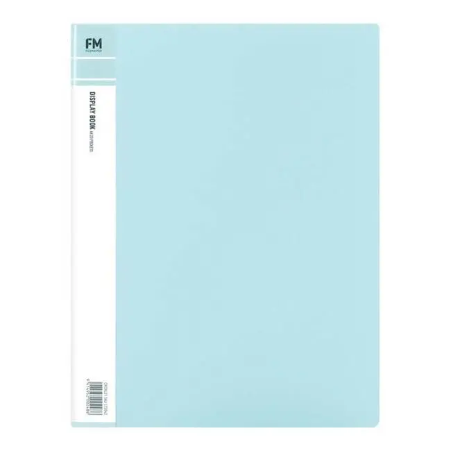 Fm Pastel A4 Display Book – Baby Blue, 20-Pocket Format 1