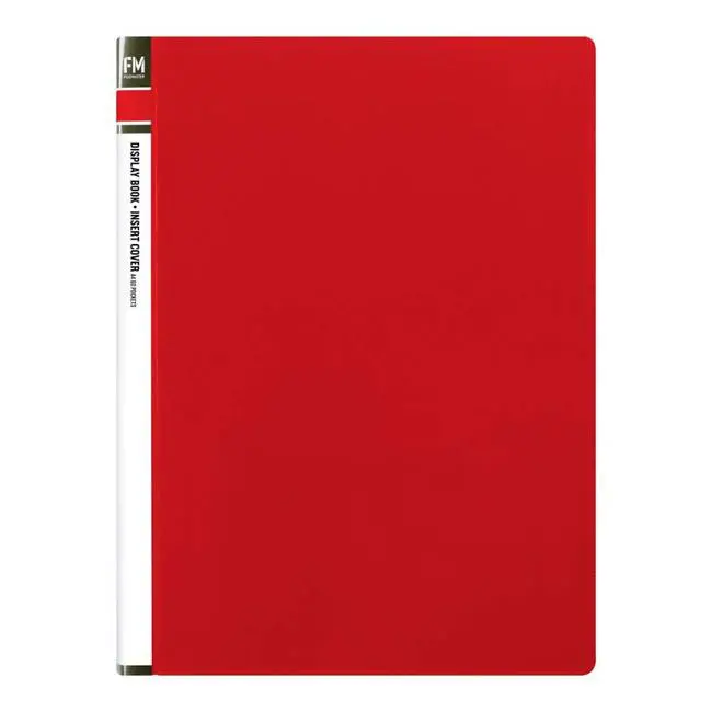 Fm Red Display Book With Insert Cover – 60-Pocket Capacity 1