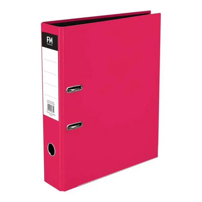 Fm Vivid Shocking Pink Foolscap Lever Arch File Binder 1