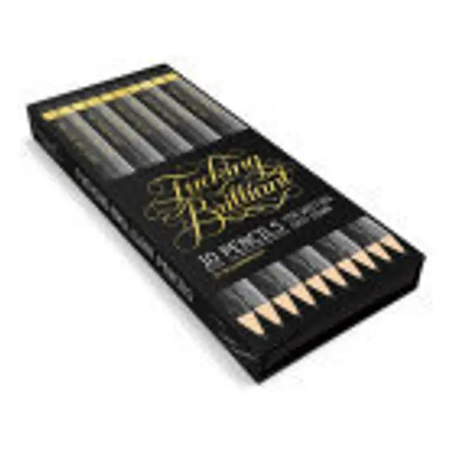 Fucking Brilliant Calligraphy-Themed Pencil Set – Humorous Design 1