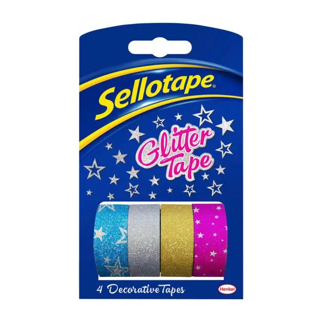 Glitter Tape Refills – 18 Mm × 3 M, 4-Pack 1