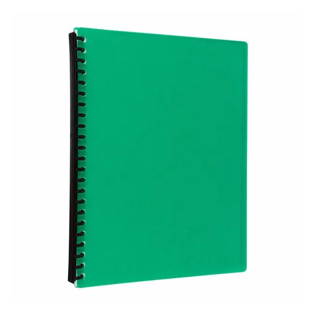 Green 20-Pocket Refillable Display Book – Icon A4 1