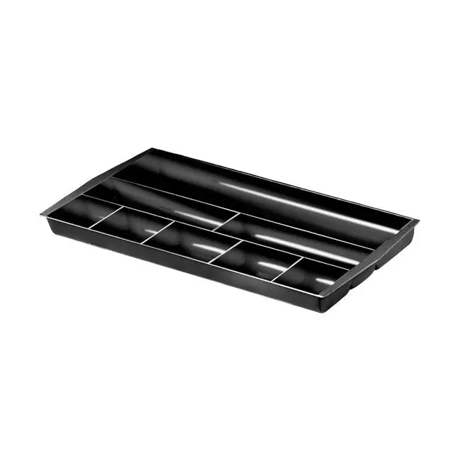 Greenr Drawer Organizer By Italplast – 8-Compartment Tidy, Matte Black 1