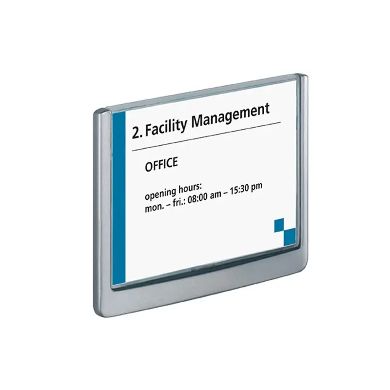 Grey Click Sign Board – 149 X 105.5 Mm Durable Display Marker 1