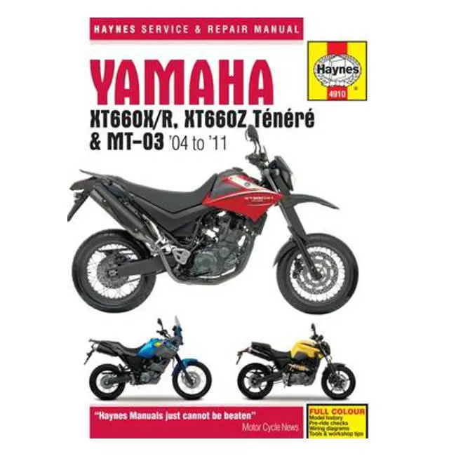 Haynes Yamaha Xt660 & Mt-03 Workshop Manual – 2004–2011 Dual-Sport & Naked Bike Repair 1