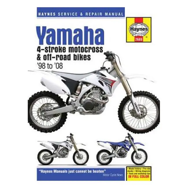 Haynes Yamaha Yz & Wr Four-Stroke Motocross Manual – 1998–2008 Workshop Reference 1