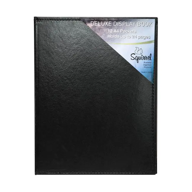 Headline A4 Leatherette Display Book With 12 Clear Pockets 1
