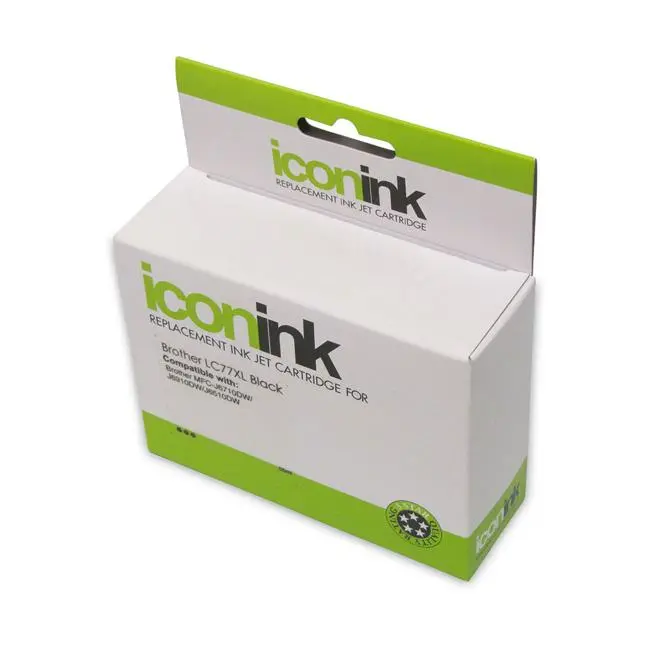 High-Yield Compatible Black Ink Cartridge For Brother Lc77Xl Printers 1
