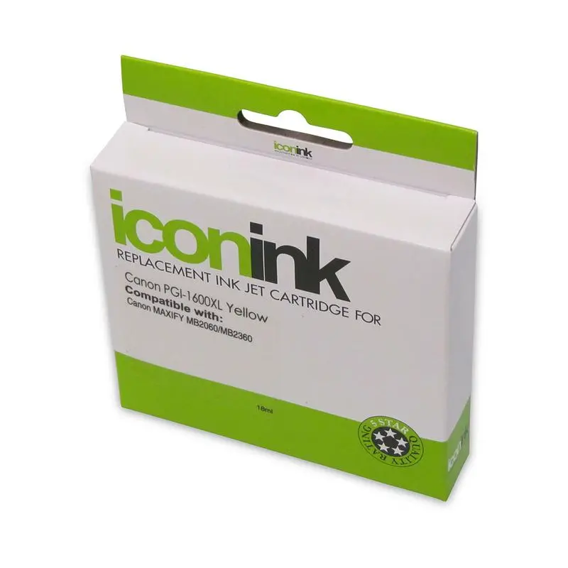 High-Yield Okin-Compatible Canon Pgi-1600Xl Yellow Ink Cartridge 1