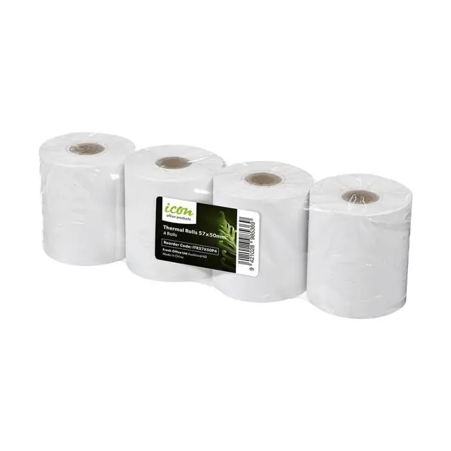 Icon 57Mm X 50Mm Thermal Receipt Roll – 4-Pack 1