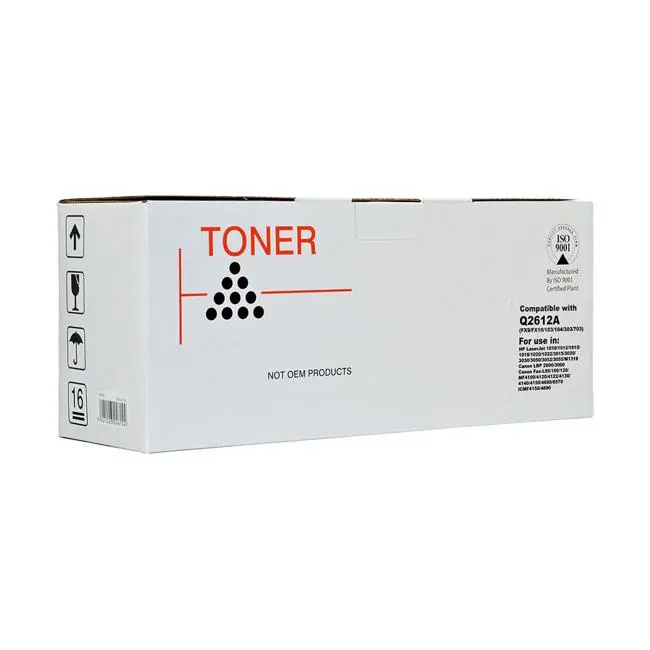 Icon Black Toner Cartridge Compatible With Hp Q2612A, Canon Fx9/Fx10, And Cart303 Printers 1