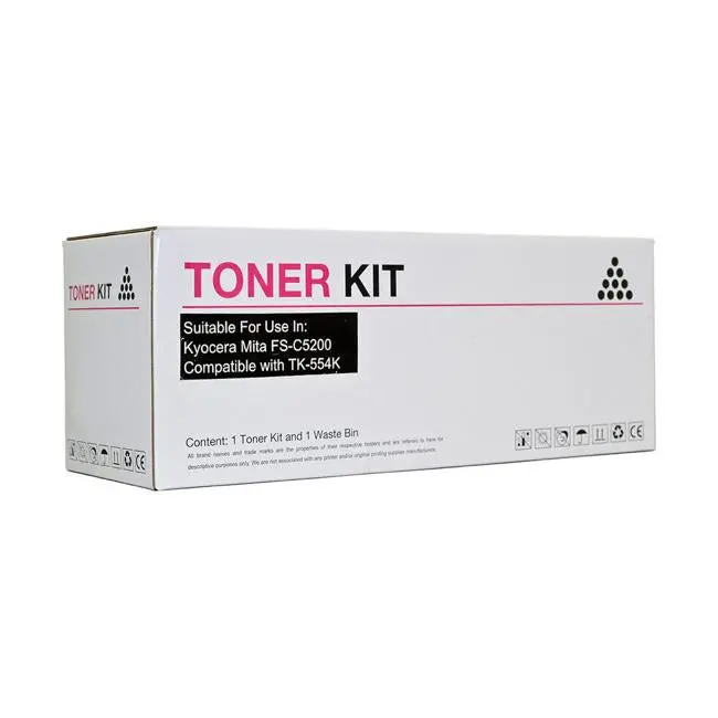 Icon Black Toner Cartridge Compatible With Kyocera Tk554 1