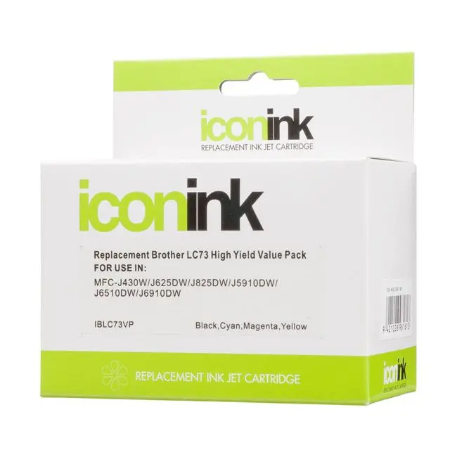 Icon-Compatible Bcmy Ink Value Pack For Brother Lc73 And Lc40 Printers 1