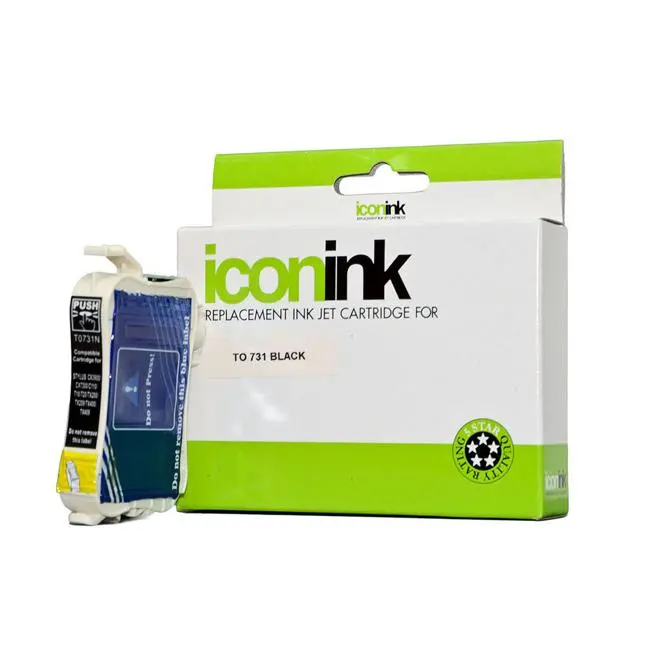 Icon-Compatible Black Ink Cartridge For Epson 73N Printers 1