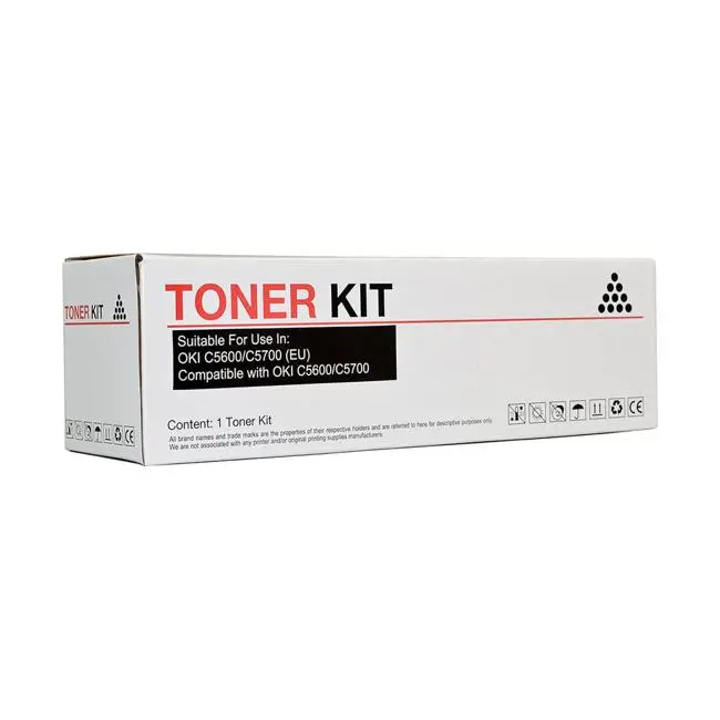 Icon Compatible Black Toner For Oki C5600 And C5700 Printers 1