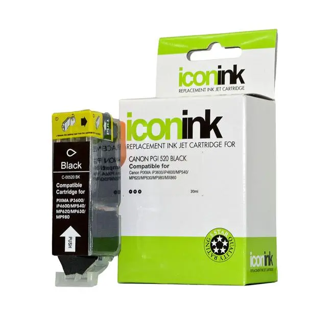 Icon Compatible Canon Pgi-520 Black Ink Cartridge 1