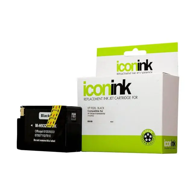 Icon Compatible Cn053Aa Hp 932 Xl Black Ink Cartridge 1