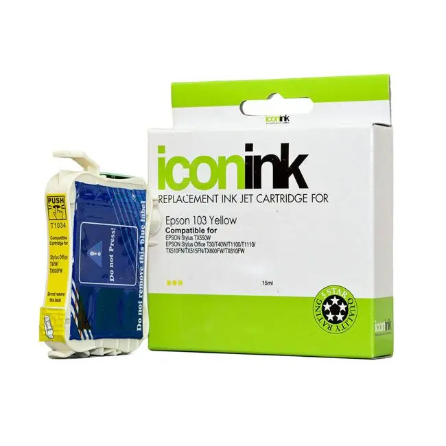 Icon-Compatible Epson 103 Yellow Ink Cartridge – Premium Alternative 1