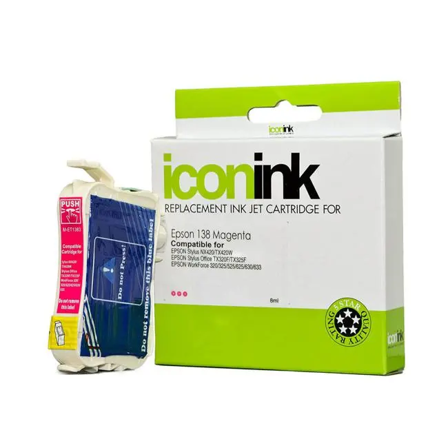 Icon-Compatible Epson 138 Magenta Ink Cartridge – Optimized For Expression Printers 1