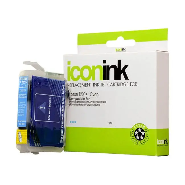 Icon-Compatible High-Yield Cyan Ink Cartridge For Epson 200Xl Printers (C13T201292) 1