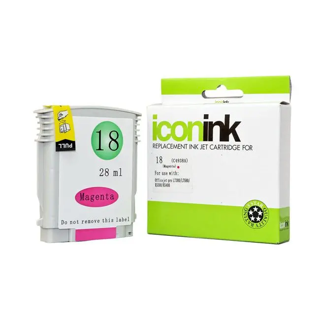 Icon Compatible Hp 18 Magenta Ink Cartridge (C4938A) 1
