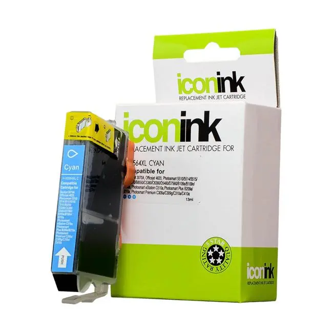 Icon Compatible Hp 564 Cyan Xl Ink Cartridge (Cb323Wa) – Extended-Capacity Refill 1