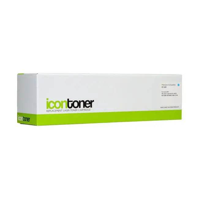 Icon-Compatible Hp Cf351A Cyan Toner Cartridge (130A Series) 1