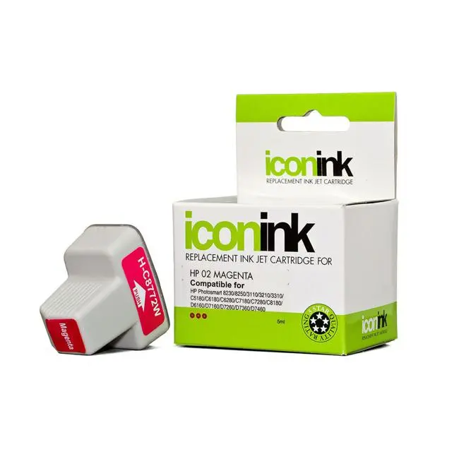 Icon-Compatible Magenta Ink Cartridge For Hp 02 Printers (C8772Wa) 1