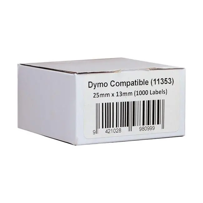 Icon Dymo Lw 25×13Mm Label Roll (1000 Labels) For Labelwriter Printers 1
