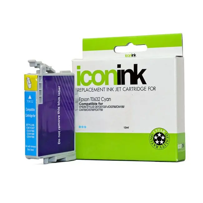 Icon Epson T0632 Cyan Ink Cartridge – Compatible Standard-Yield 1