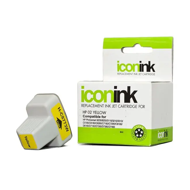 Icon Hp 02 Yellow Ink Cartridge (C8773Wa) – Compatible Replacement 1