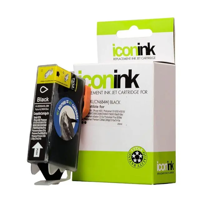 Icon Hp 564 Xl Black Ink Cartridge (Cn684Wa) – Compatible High-Capacity 1