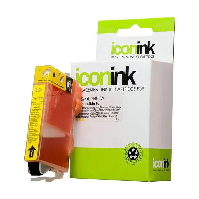 Icon Hp 564 Xl Yellow Ink Cartridge (Cb325Wa) – Compatible High-Yield 1