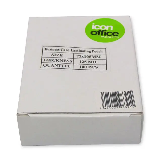 Icon Id Card Laminating Pouches – Gloss Finish, 125 Micron, Pack Of 100 1