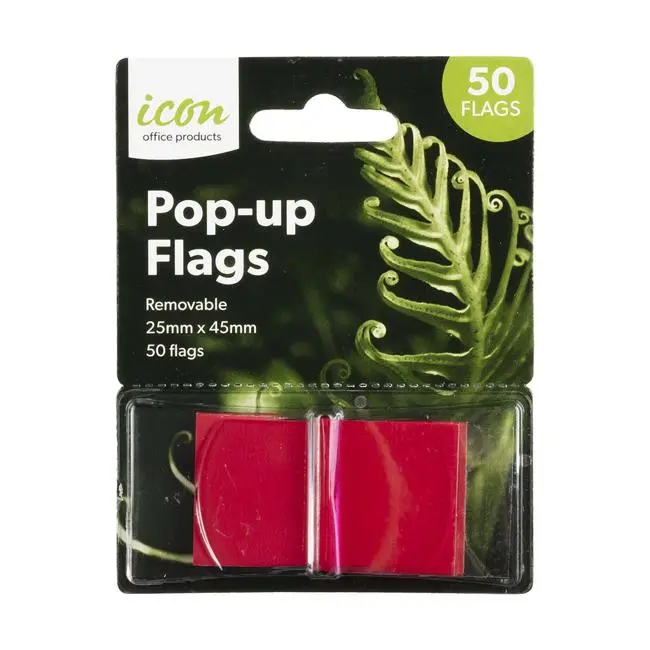 Icon Pop-Up Flag Tabs – Bold Red Highlighting 1