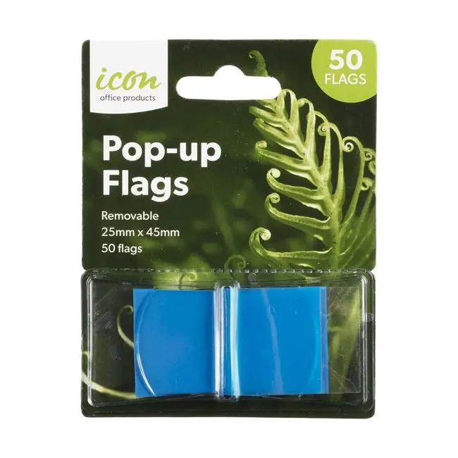 Icon Pop-Up Flag Tabs – Vibrant Blue Highlighting 1