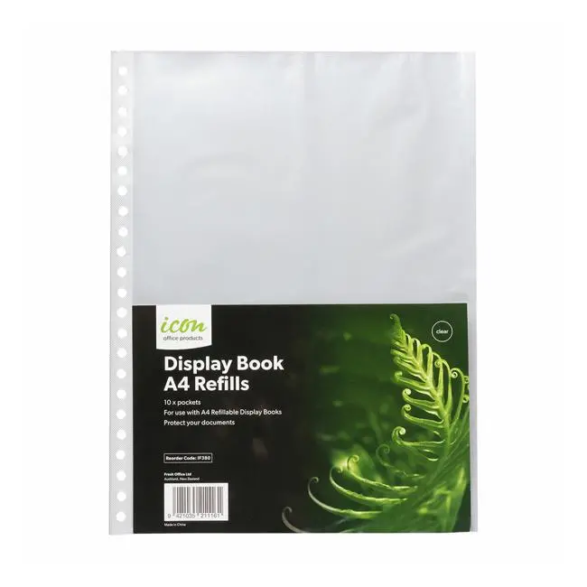 Icon Refill Pack For Display Books – 10-Pocket Inserts 1