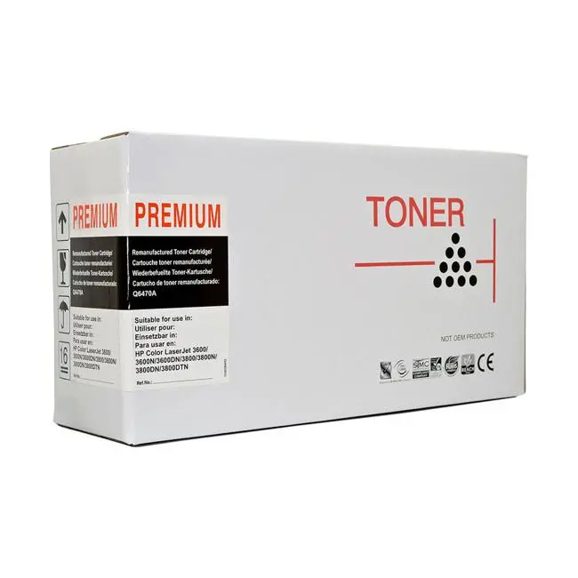 Icon Remanufactured Black Toner Cartridge For Hp Q6470A, Cart311 & Cart317 1