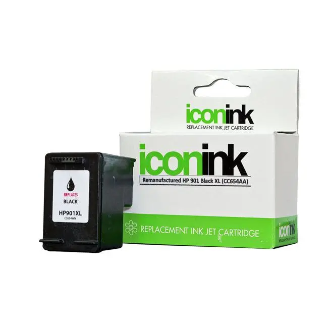 Icon Remanufactured Cc654A Black Xl Ink Cartridge For Hp Officejet Pro 9010/9020 1