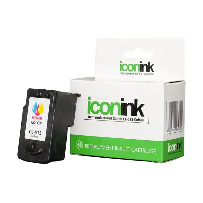 Icon Remanufactured Cl513 Colour Ink Cartridge For Canon Pixma Mg3620/Ts3120 1