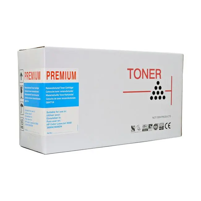 Icon Remanufactured Cyan Toner Cartridge For Hp Q6471A & Canon Cart317 1